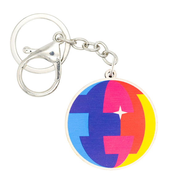 rainbow disco ball keyring gift for dancing queen
