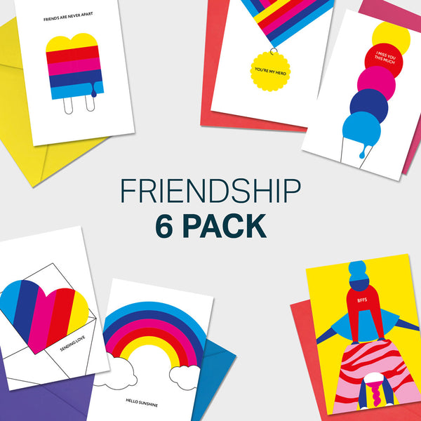 friendship six pack cards