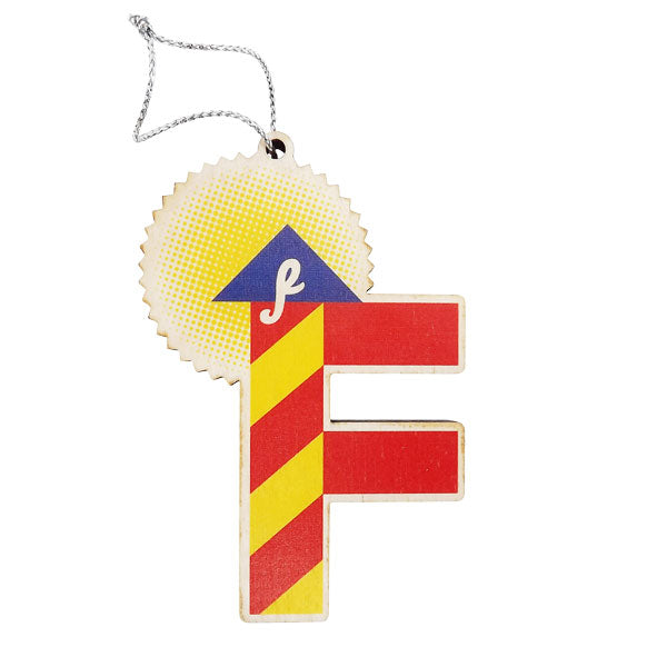 Letter F Christmas Tree Decoration