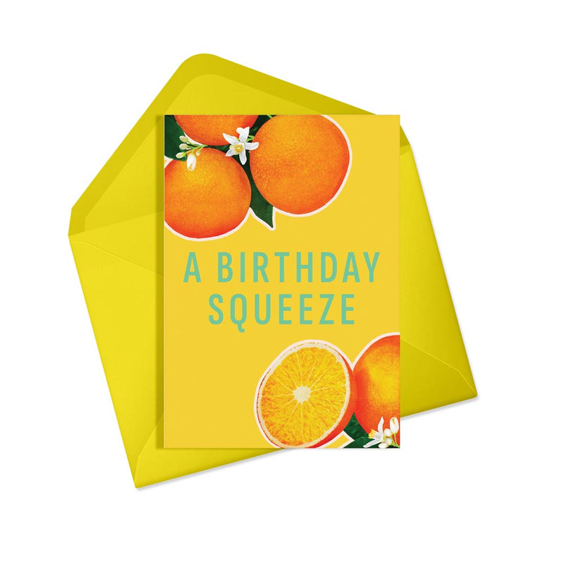 A birthday squeeze card