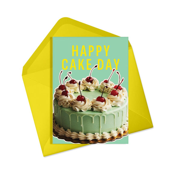 Happy cake day birthday card