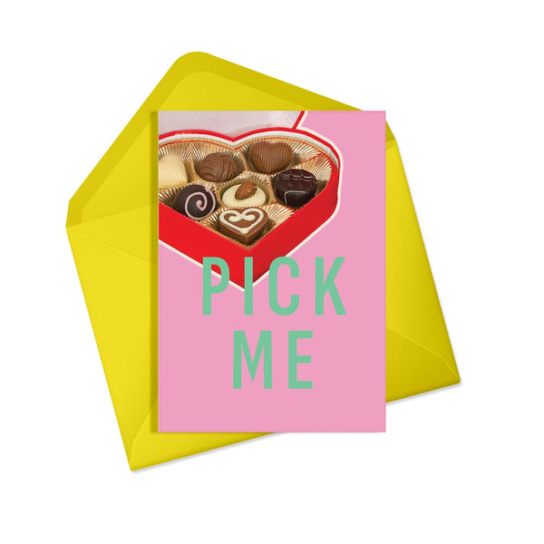 Pick me Valentine's card