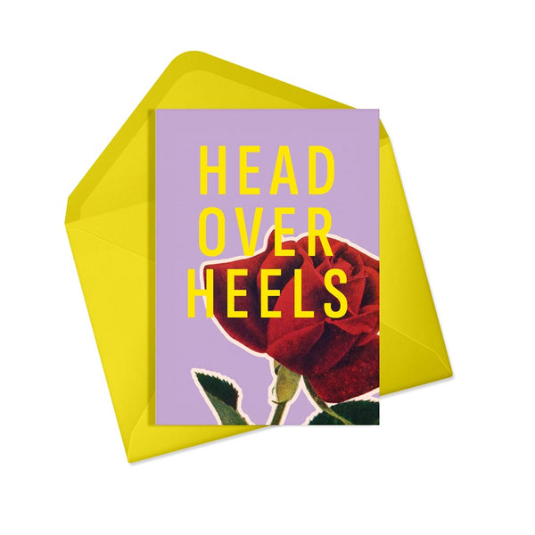 Head over heels Valentine's card