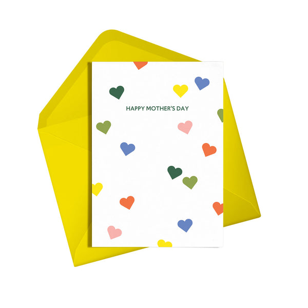 Happy Mother’s day heart confetti card