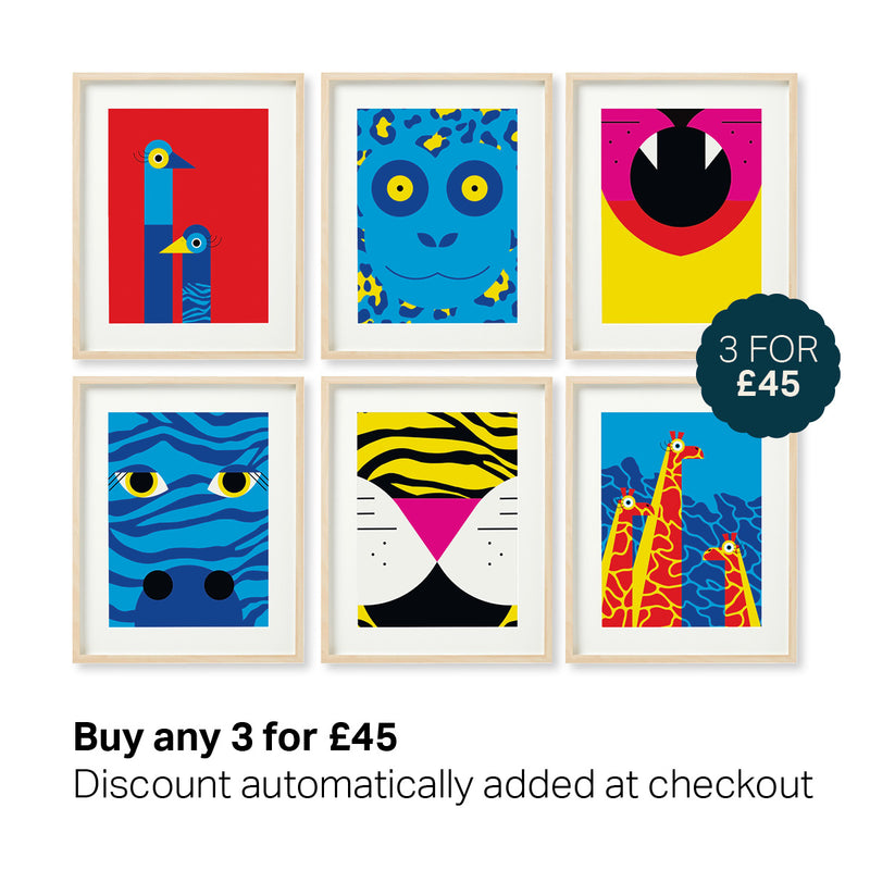 buy any 3 animal prints for £45