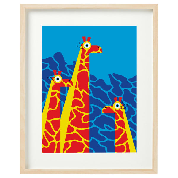 alphablots A3 giraffe print