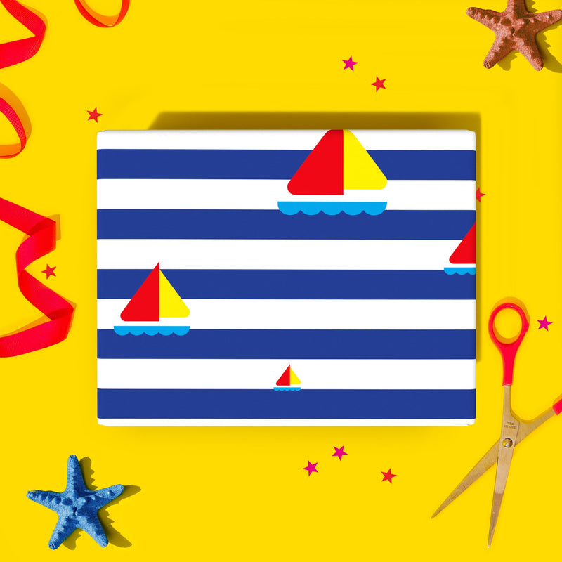 Push The Boat Out Gift Wrap