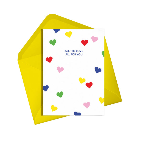 All the love, all for you card