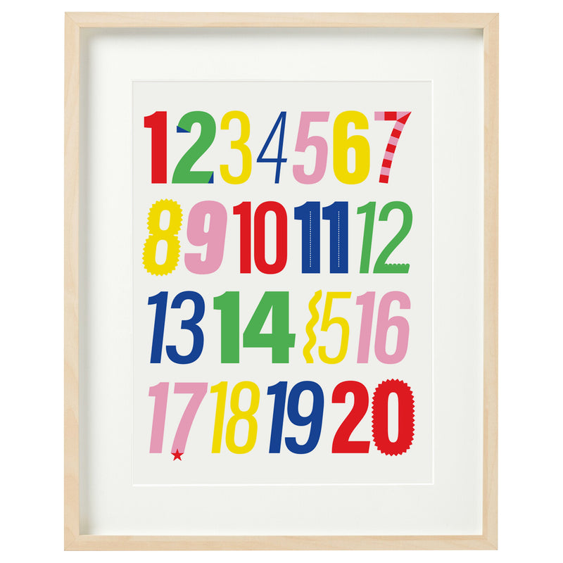 Colourful numbers print