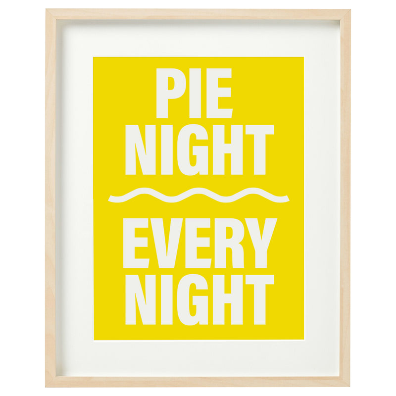 Pie night print