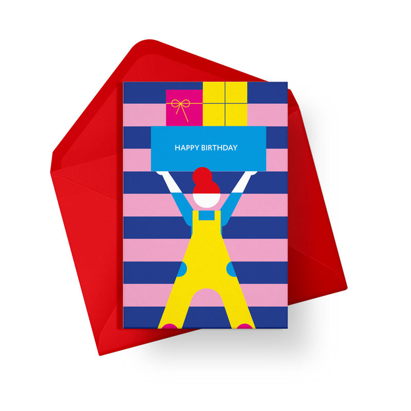 Birthdays six pack cards. Gender neutral kids birthday card from Alphablots. £8.99, made in the UK.