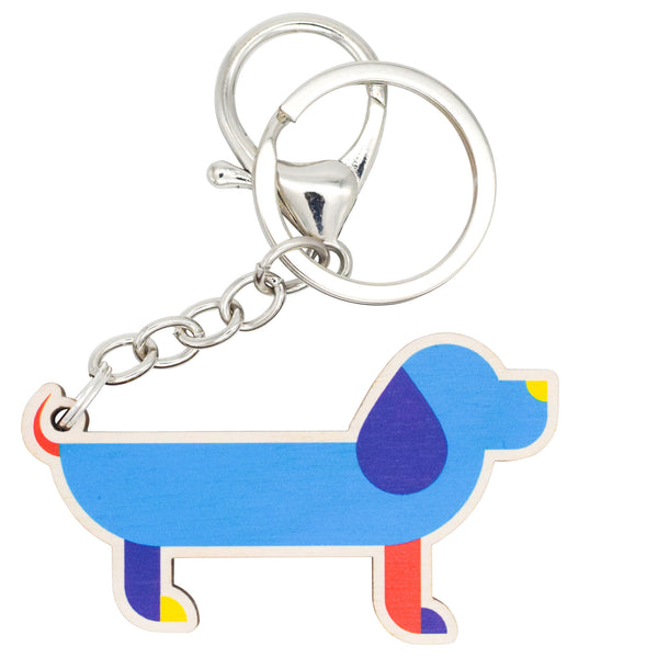 sausage dog keyring gift for doggy friend