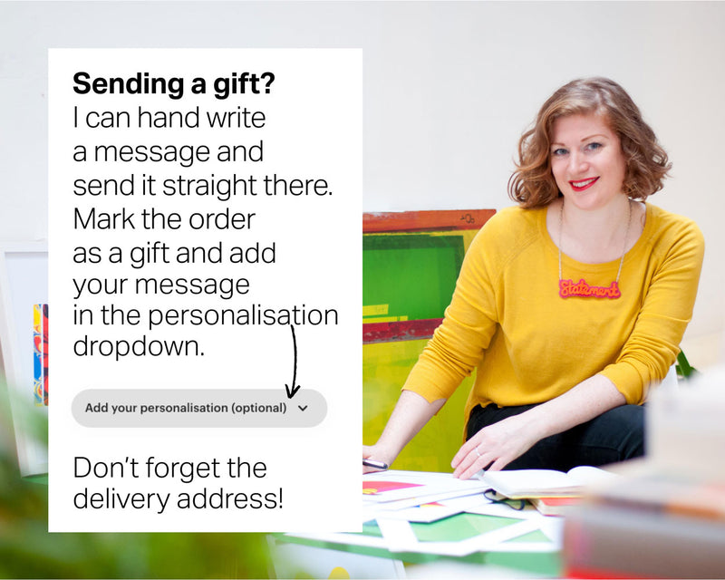 personalised messages can be sent if your item is a gift