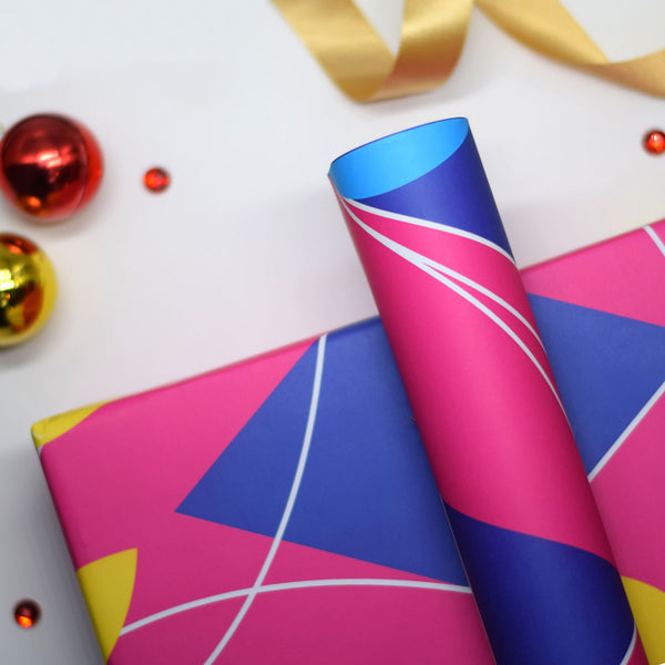 bright xmas wrap merry and bright wrapping paper
