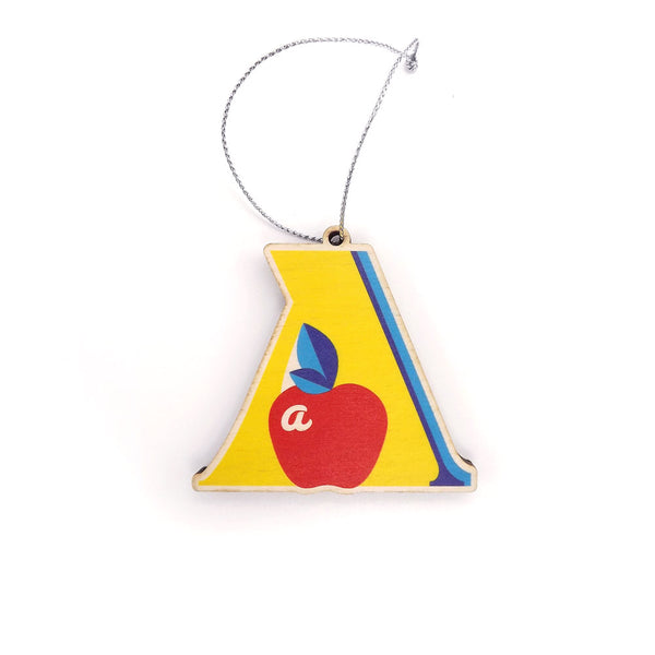 cutout letter a christmas tree decoration
