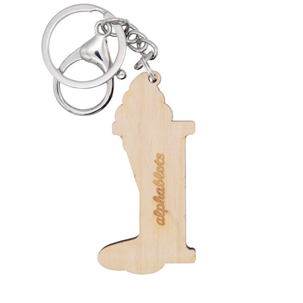 Letter I Keyring