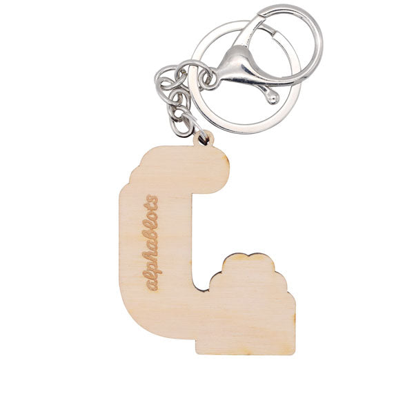 Letter J Keyring